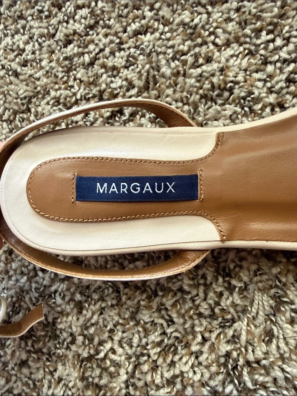 Margaux The Flat Sandal - Magnolia Nappa - 40 (US 9.5) / Medium NBW